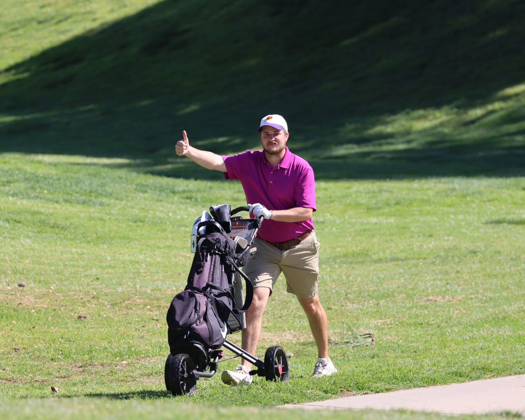 Walking golf course